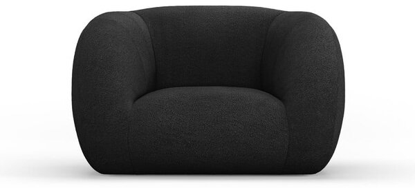 Poltrona grigio scuro in tessuto bouclé Essen - Cosmopolitan Design
