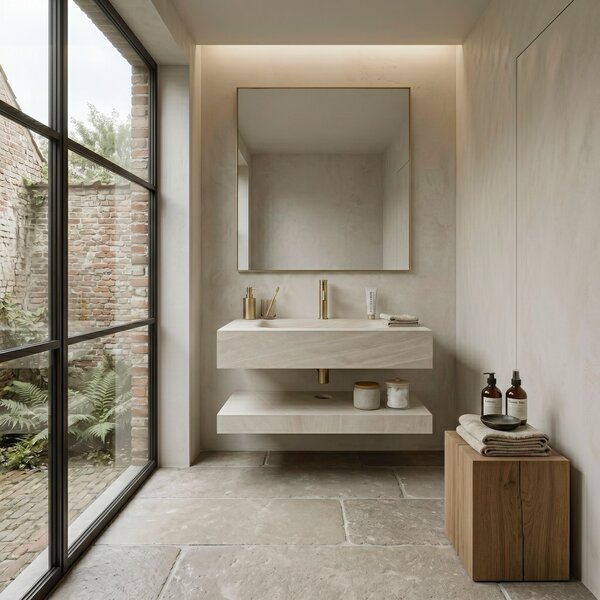 Lavabo da Parete con Mensola Rea Apollo Gran Cloud Sky 70
