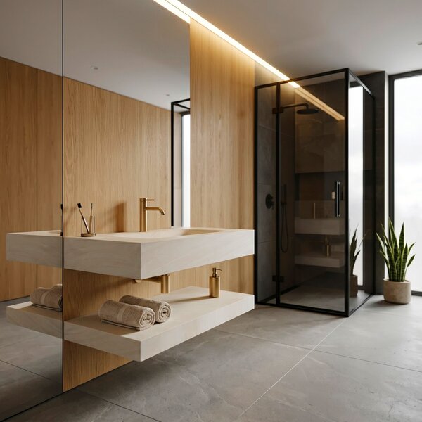 Lavabo da Parete con Mensola Rea Apollo Gran Cloud Sky 70