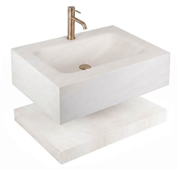 Lavabo da Parete con Mensola Rea Apollo Gran Cloud Sky 70