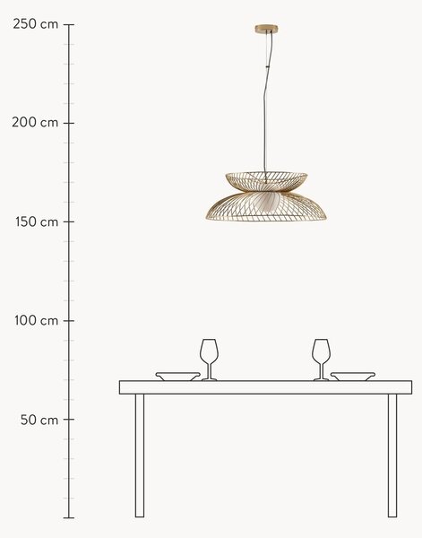 Lampada a sospensione grande con luce regolabile Cage