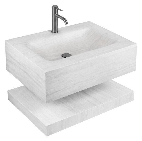 Lavabo sospeso con mensola Rea Apollo Muralto Roma 70