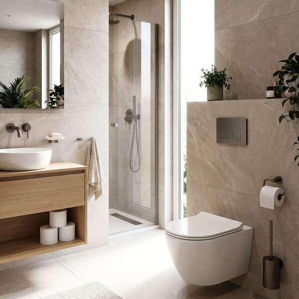 Pulsante per supporto set da incasso WC Rea HD K011A-Q e Slim 024N Titan