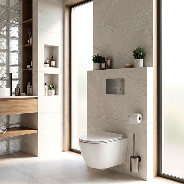 Pulsante per supporto set da incasso WC Rea HD K011A-Q e Slim 024N Titan