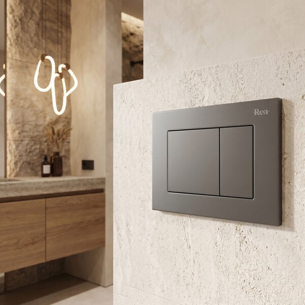 Pulsante per supporto set da incasso WC Rea J K011A-Q e Slim 024N Titan