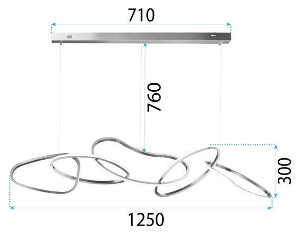 Lampada LED Da Soffitto Pensile APP1054-CP