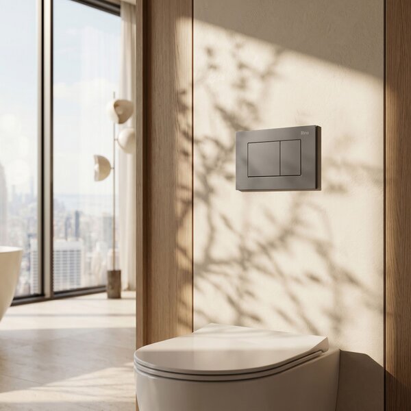 Pulsante per supporto set da incasso WC Rea J K011A-Q e Slim 024N Titan