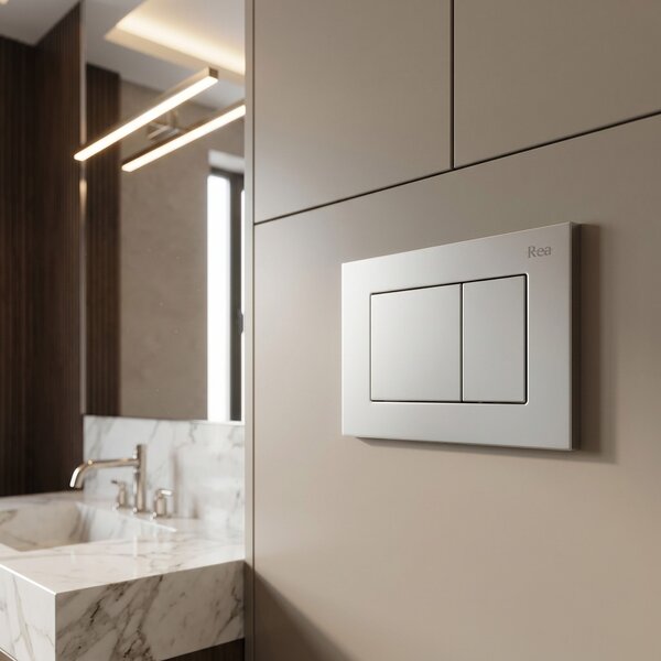 Pulsante per supporto set da incasso WC Rea J K011A-Q e Slim 024N Satin