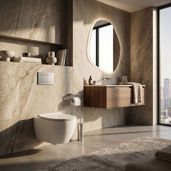 Pulsante per supporto set da incasso WC Rea J K011A-Q e Slim 024N Satin