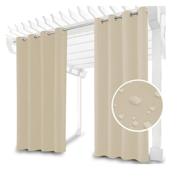 Tenda da giardino su anelli sulla terrazza MIG017 sabbia