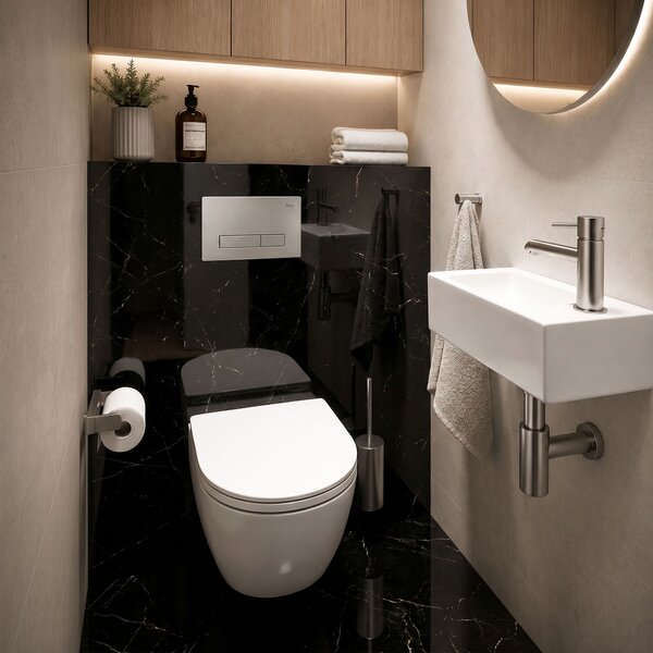 Pulsante per supporto set da incasso WC Rea HD K011A-Q and Slim 024N Satin