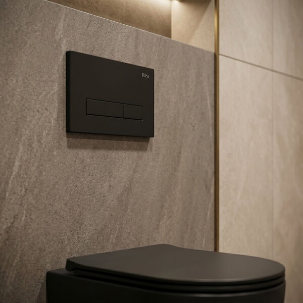Pulsante per supporto set da incasso WC Rea HD K011A-Q e Slim 024N Black