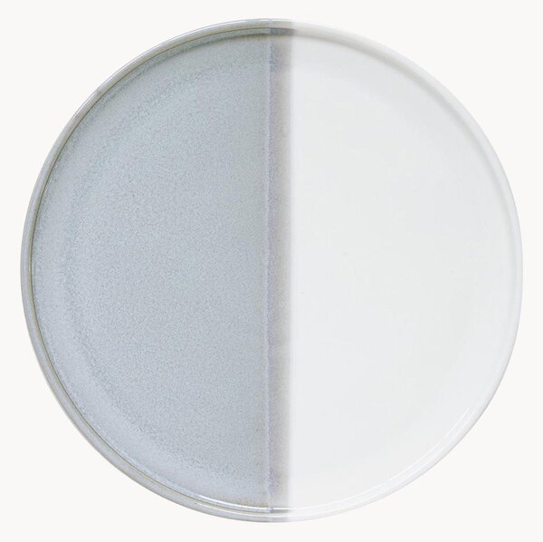 Set di 4 piatti da colazione in porcellana Double