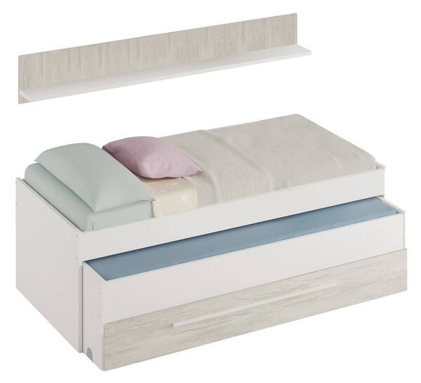 Letto bambini contenitore199x96cm bianco - Art