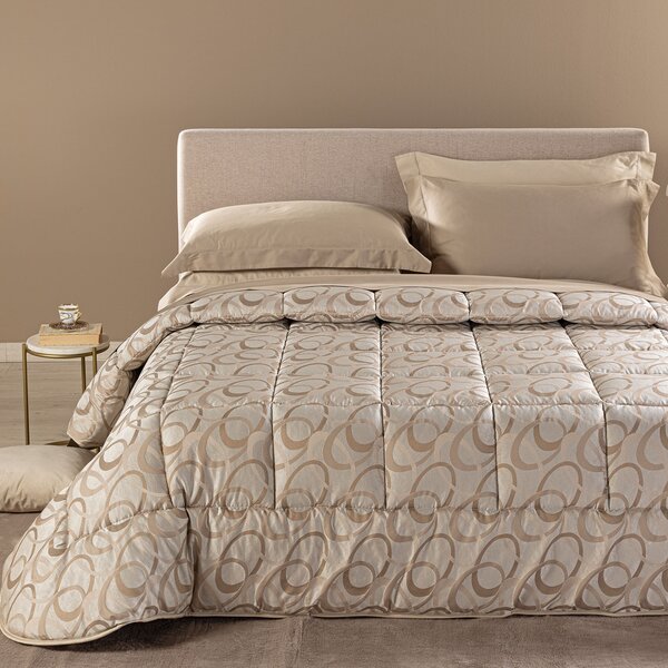 Trapunta MATRIMONIALE Agata BISCOTTO Raso Jacquard Caleffi