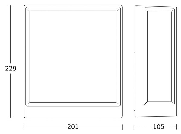 Lampade da esterno STEINEL, L 40 C Bluetooth, Nero, Balcone, Metallo
