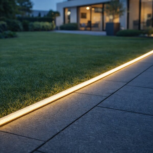 Catena luminosa bianca con spina 3m con LED dimmerabile in Kelvin IP44 - Ropy