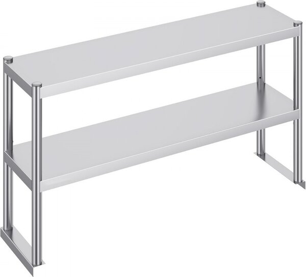 Tavolo da lavoro Tavolo da cucina Tavolo di preparazione Commerciale - 1219x640 mm - Tavolo robusto per catering e cucina - Ideale per la preparazione degli alimenti
