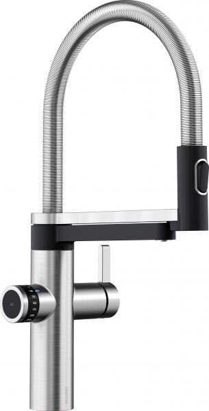Rubinetto da cucina con funzione filtro Blanco Evol-S acciaio inox opaco 526311