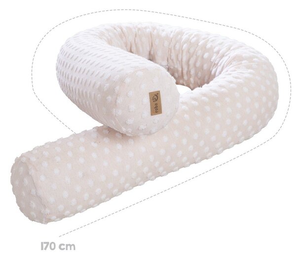 Paracolpi beige in misto cotone 170 cm Frosty Almond – Roba