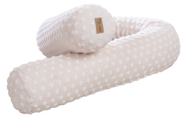 Paracolpi beige in misto cotone 170 cm Frosty Almond – Roba