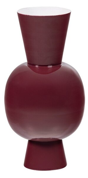 Vaso burgundy in metallo (altezza totale 38 cm) Auri – WOOOD