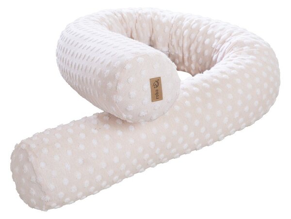 Paracolpi beige in misto cotone 170 cm Frosty Almond – Roba