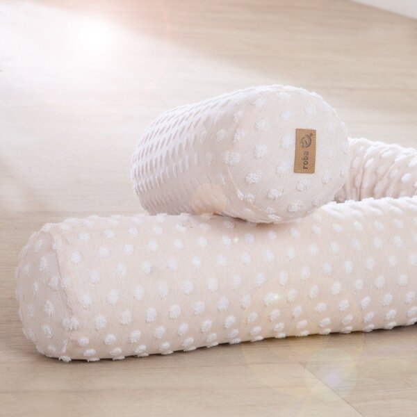 Paracolpi beige in misto cotone 170 cm Frosty Almond – Roba