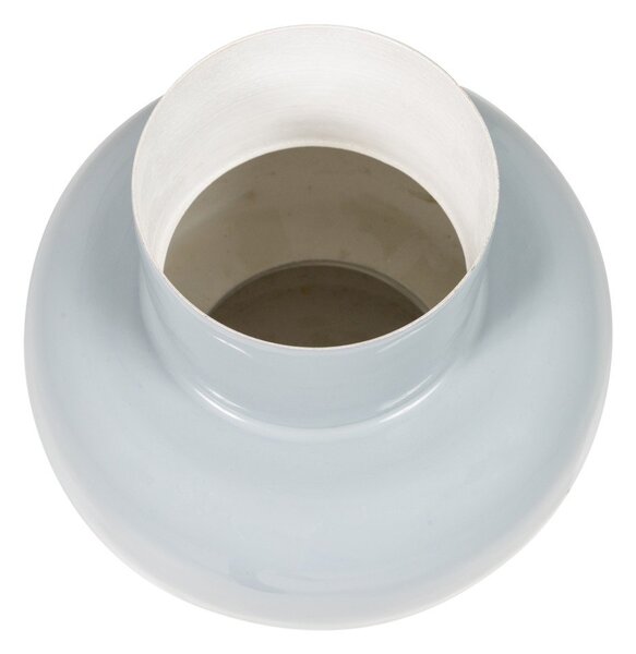 Vaso grigio chiaro in metallo (altezza totale 27 cm) Auri – WOOOD