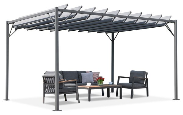 Pergolato antracite da terrazza Malaga 3x4m Garden Point