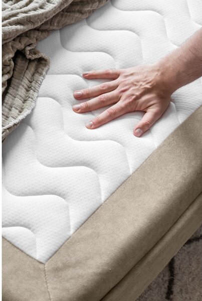 Divano in velluto beige 225 cm Charming Charlie - Miuform