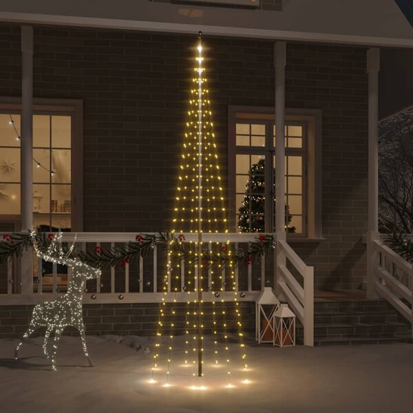 Albero di Natale Con luci Incorporate Colorate RGB 180cm 310 LED