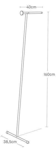 Attaccapanni da parete nero in metallo 38,5 cm Tower – YAMAZAKI