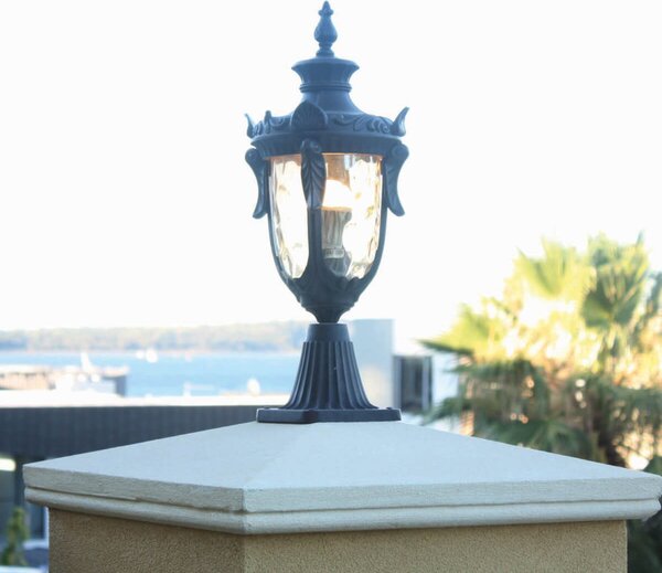 Lampade da esterno Elstead, Philadelphia, Beige, Vetro, Campagna / rustico