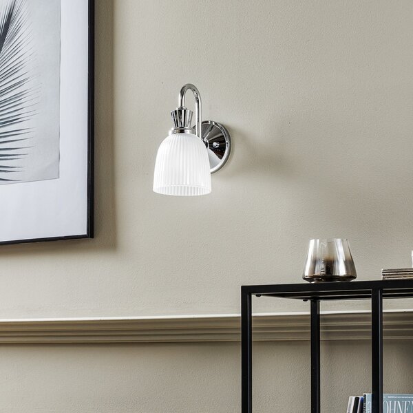Applique da parete Elstead, Cora, Metallizzato, Bagno, Metallo, Moderno