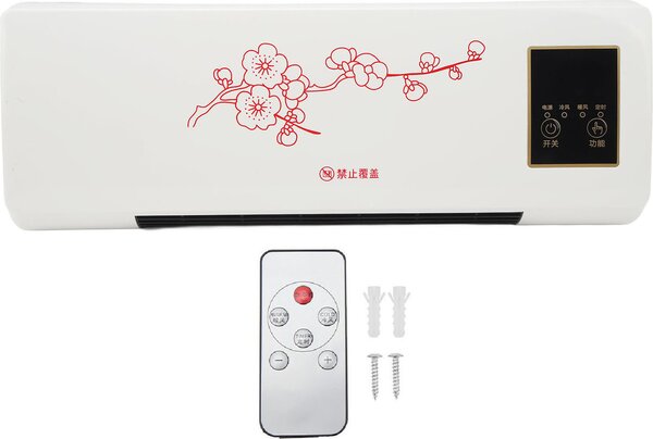 Climatizzatore portatile, riscaldamento, 2000W, mini riscaldatore elettrico con telecomando, riscaldatore da pavimento silenzioso per camera da letto, bagno, soggiorno