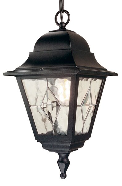 Lampade da esterno Elstead, Norfolk NR9, dimmerabile, Nero, Vetro, Antico