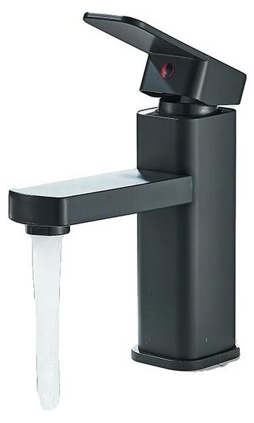Rubinetto per lavabo, a soffitto, monocomando, nero