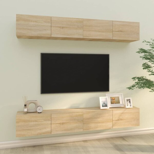 Mobile Porta TV Sospeso Rovere Sonoma 60x30x30 cm