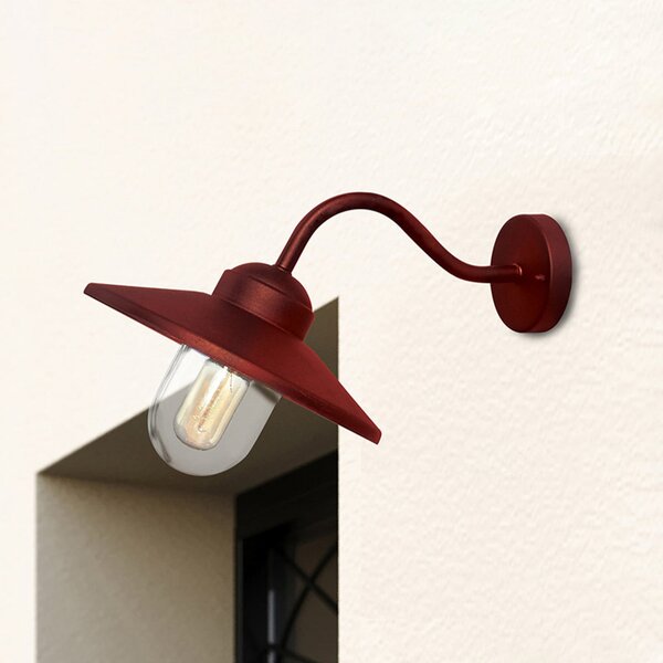 Lampade da esterno Elstead, Klampenborg, dimmerabile, Rosso, Terrazza, Acciaio inossidabile, Campagna / rustico