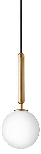 Lampada a sospensione Nuura Aps, Miira 1, dimmerabile, Dorato / Ottone, Soggiorno, Vetro, Design