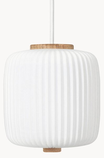 Lampada a sospensione piccola in vetro soffiato opale EK61