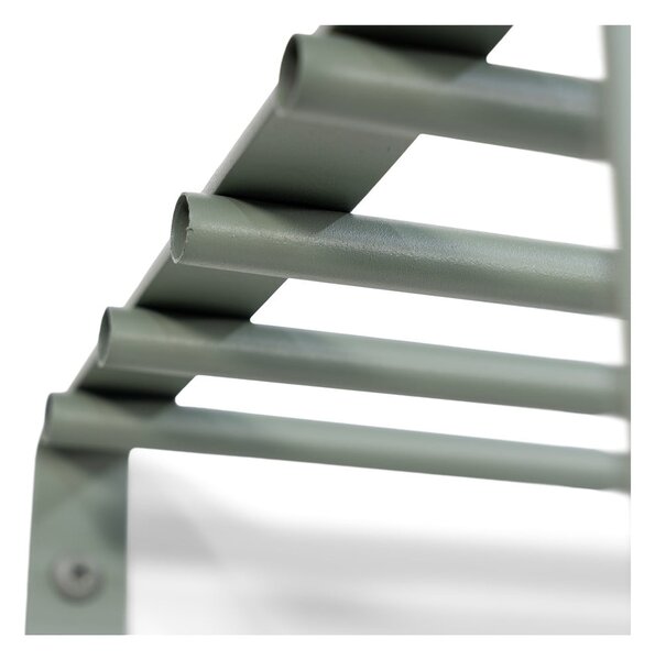 Attaccapanni da parete verde polveroso in metallo con scaffale 100 cm Rex – Spinder Design