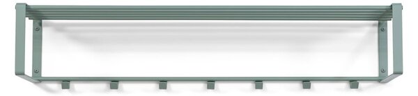Attaccapanni da parete verde polveroso in metallo con scaffale 100 cm Rex – Spinder Design