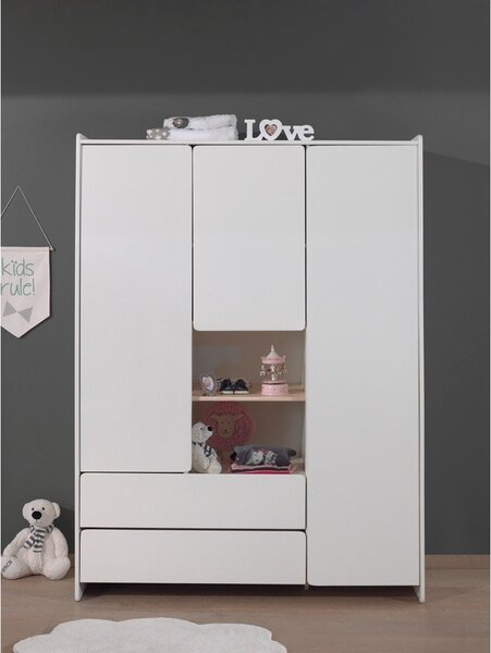 Armadio per bambini bianco , 137,8 x 190 cm Kiddy - Vipack
