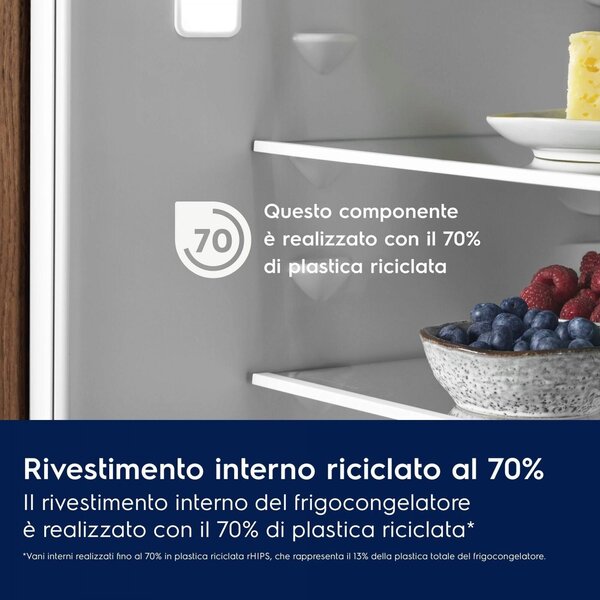 Electrolux Frigorifero da Incasso Combinato Capacit 257 Litri Classe energetica E Raffreddamento No Frost colore Bianco - LNA7NE18S