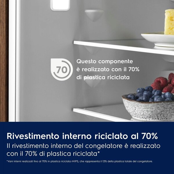 Electrolux Frigorifero da Incasso Combinato Capacit 257 Litri Classe energetica E Raffreddamento No Frost colore Bianco - LNA7NE18S
