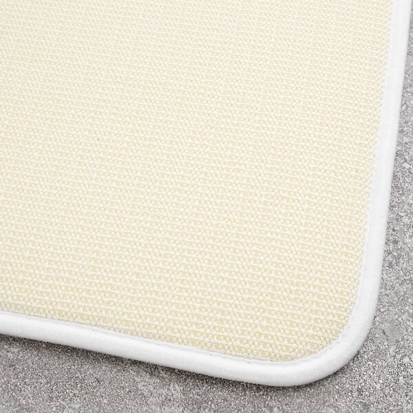 Set di tappetini per il bagno bianchi in memory foam 2 pz per WC 50x80 cm Anti-Bacterial – Catherine Lansfield