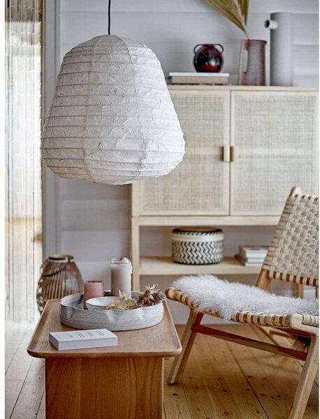Lampada a sospensione Bloomingville, Beige, Soggiorno, Carta / Cartone