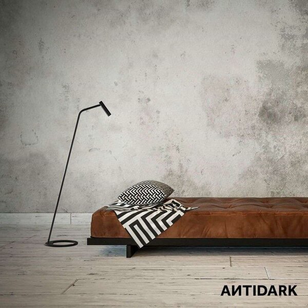 Lampada da terra ANTIDARK, Nero, Soggiorno, Alluminio